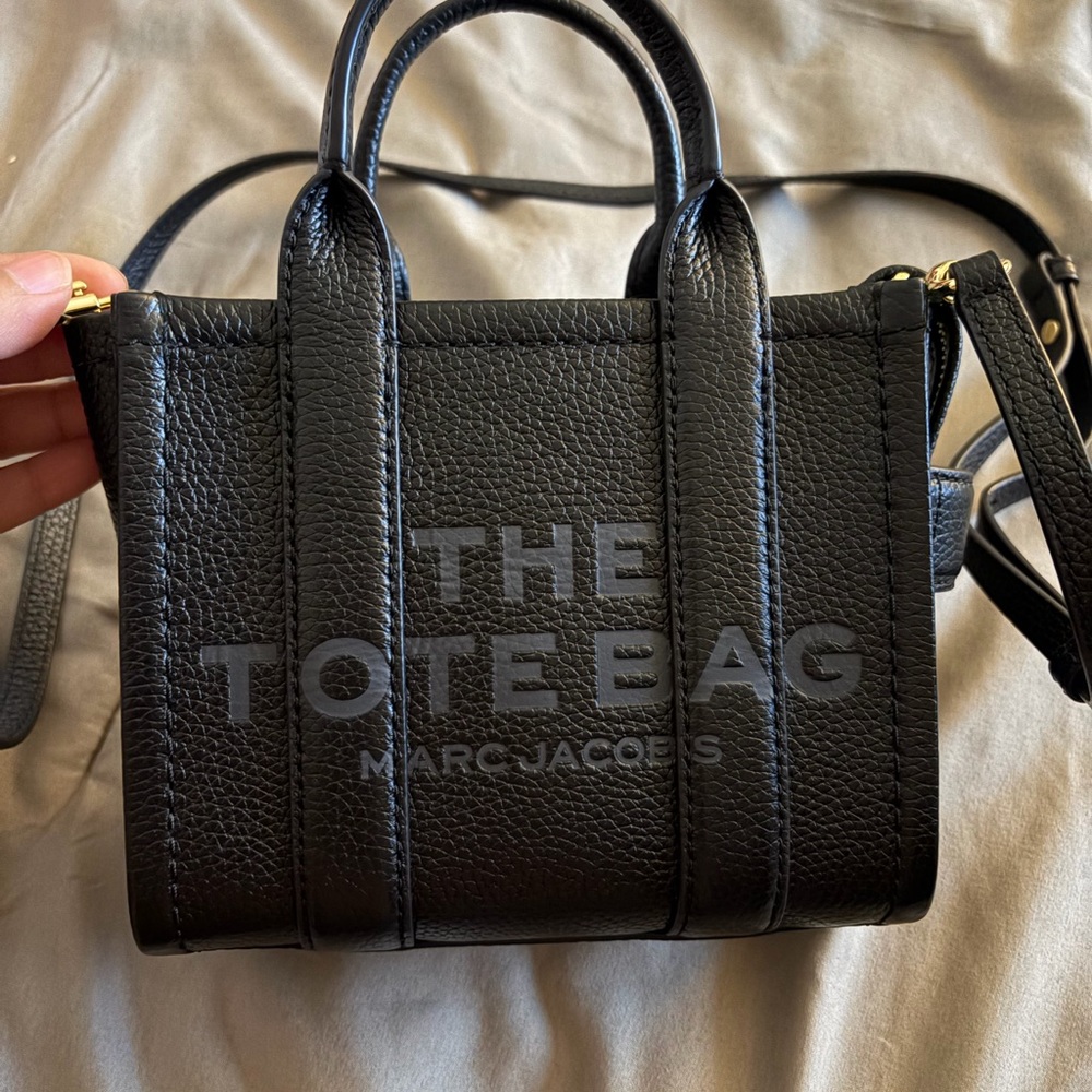 Marc Jacobs Mini Black Leather Tote